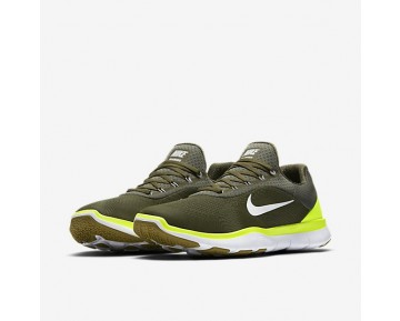 Nike Free Trainer V7 Herren Trainingsschuhe Medium Olive/Volt/Desert Moss/Weiß 898053-200