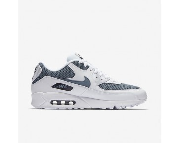 Nike Air Max 90 Essential Herren Schuhe Weiß/Waffenkammer Blau/Obsidian 537384-133