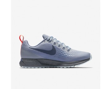 Nike Air Zoom Pegasus 34 Shield Damen Laufschuhe Wolf grau/Dunkel Sky Blau/Dunkelgrau/Thunder Blau 907328-002