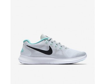 Nike Free RN 2017 Damen Laufschuhe Weiß/Reines Platin/Aurora/Anthracite 880840-103