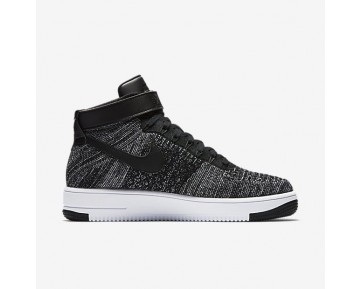Nike Air Force 1 Ultra Flyknit Mid Herren Schuhe Schwarz/Weiß/Schwarz 817420-004