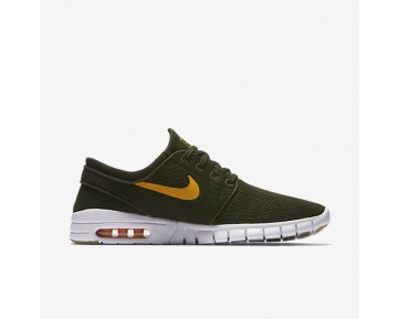 Nike SB Stefan Janoski Max Herren Skateboard Schuhe Sequoia/Gummi hellbraun/Circuit Orange 631303-389