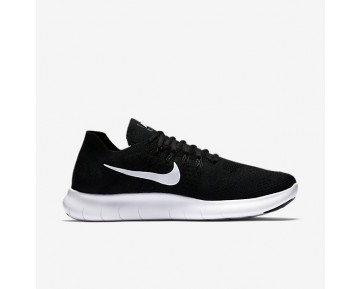 Nike Free RN Flyknit 2017 Herren Laufschuhe Schwarz/Schwarz/Dunkelgrau/Weiß 880843-001