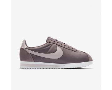 Nike Classic Cortez 15 Nylon Damen Schuhe Taupe Grau/Weiß/Siltstone Rot 749864-200