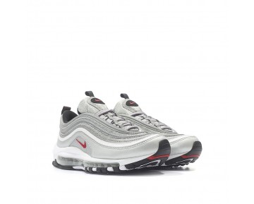 Nike Damen Air Max 97 OG QS 'Silber Bullet' Silber/Schwarz/Rot 885691-001
