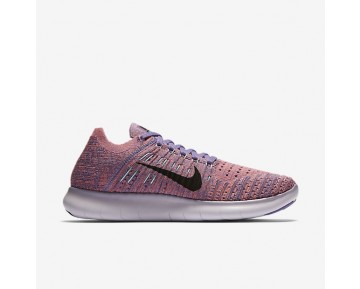 Nike Free RN Flyknit Damen Laufschuhe Violett Earth/Bright Mango/Hyper Turquoise/Schwarz 831070-504