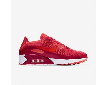 Nike Air Max 90 Ultra 2.0 Flyknit Herren Schuhe Bright Crimson/University Rot/Max Orange/Bright Crimson 875943-600