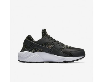 Nike Air Huarache Print Damen Schuhe Schwarz/Weiß/Khaki 725076-007
