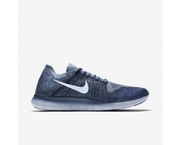 Nike Free RN 2017 Flyknit Damen Laufschuhe Ocean Fog/College Navy/Deep Royal Blau/Cirrus Blau 880844-404