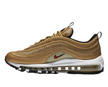 Nike Herren/Damen Air Max 97 OG Metallic Gold/Varsity Rot/Weiß