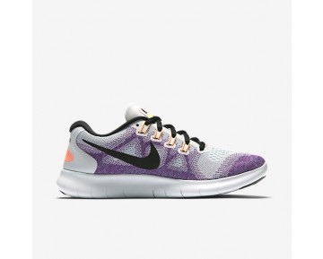 Nike Free RN 2017 Damen Laufschuhe Off-Weiß/Hot Punch/Chlorine Blau/Schwarz 880840-102