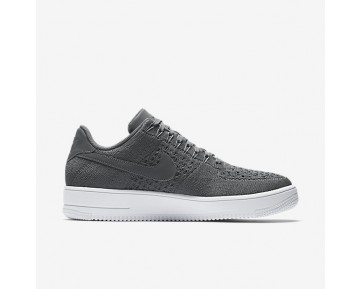 Nike Air Force 1 Flyknit Low Herren Schuhe Dunkelgrau/Weiß 817419-007