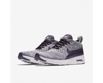 Nike Air Max Thea Ultra Flyknit Damen Schuhe Dunkelviolett/Weiß/Blassgrau 881175-500