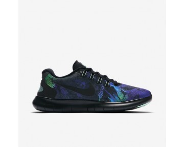 Nike Free RN 2017 Solstice Damen Laufschuhe Schwarz/Grün Glow/Schwarz 883295-001