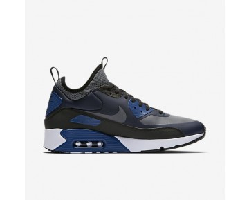 Nike Air Max 90 Ultra Mid Winter Herren Schuhe Obsidian/Schwarz/Gym Blau/Kaltes Grau 924458-401