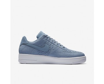 Nike Air Force 1 Flyknit Low Herren Schuhe Work Blau/Weiß 817419-402