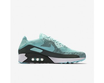 Nike Air Max 90 Ultra 2.0 Flyknit Herren Schuhe Hyper Turquoise/Vintage Grün/Anthracite 875943-301