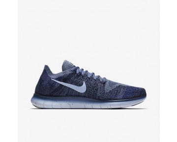 Nike Free RN Flyknit 2017 Herren Laufschuhe Ocean Fog/College Navy/Deep Royal Blau/Cirrus Blau 880843-404