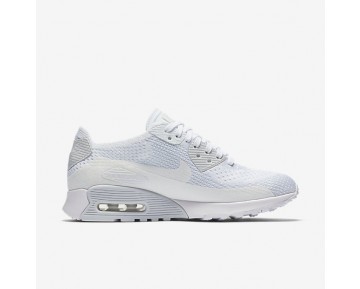 Nike Air Max 90 Ultra 2.0 Flyknit Damen Schuhe Weiß/Reines Platin/Weiß 881109-104