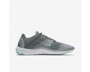 Nike Free Focus Flyknit 2 Damen Trainingsschuhe Kaltes Grau/Weiß/Arctic Grün 880630-003