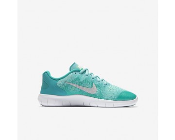 Nike Free RN 2017 Damen Laufschuhe Aurora/Clear Jade/Volt/Metallic Silber 904258-300