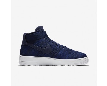 Nike Air Force 1 Ultra Flyknit Mid Herren Schuhe College Navy/Schwarz/Weiß 817420-401