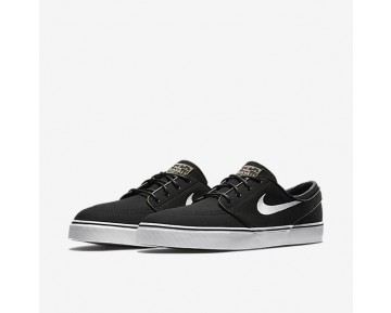 Nike SB Zoom Stefan Janoski Canvas Herren Skateboard Schuhe Schwarz/Gummi hellbraun/Metallic Gold/Weiß 615957-028