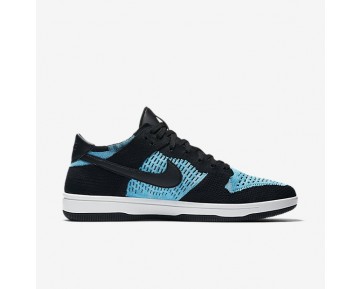 Nike Dunk Low Flyknit Herren Schuhe Schwarz/Summit Weiß/Chlorine Blau 917746-001