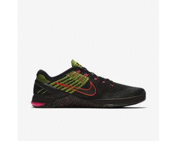 Nike Metcon Dsx Flyknit Herren Trainingsschuhe Schwarz/Racer Rosa/Volt/Schwarz 852930-014