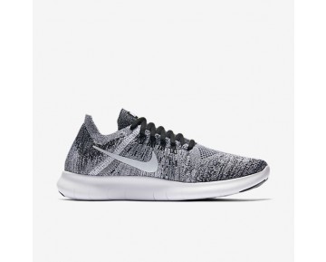 Nike Free RN 2017 Flyknit Damen Laufschuhe Schwarz/Volt/Weiß 880844-003
