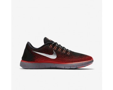 Nike Free RN Distance Shield Herren Laufschuhe Schwarz/Team Rot/Bright Crimson/Metallic Silber 849660-006