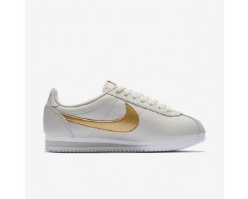 Nike Classic Cortez Damen Schuhe Light Bone/Weiß/Metallic Gold 807471-011