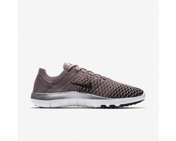 Nike Free TR Flyknit 2 Chrome Blush Damen Trainingsschuhe Taupe Grau/Chrome/Schwarz 904654-200