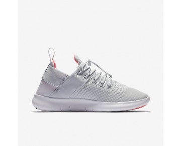 Nike Free RN Commuter 2017 Premium Damen Laufschuhe Reines Platin/Hot Punch/Weiß 880842-004