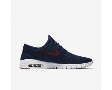 Nike SB Stefan Janoski Max Herren Skateboard Schuhe Binary Blau/Gummi hellbraun/Team Rot 631303-469