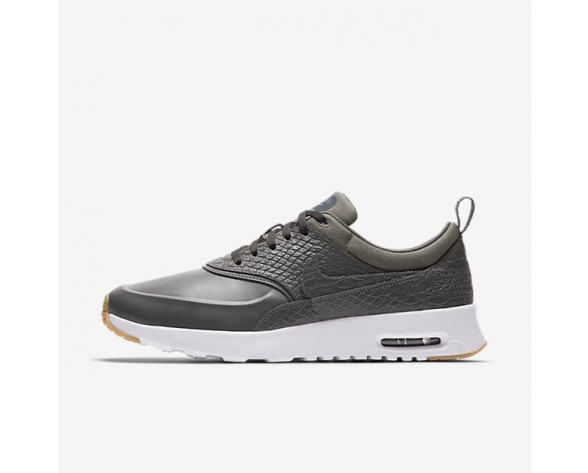 Nike Air Max Thea Premium Damen Schuhe Dunkelgrau/Gummi gelb/Weiß 616723-015