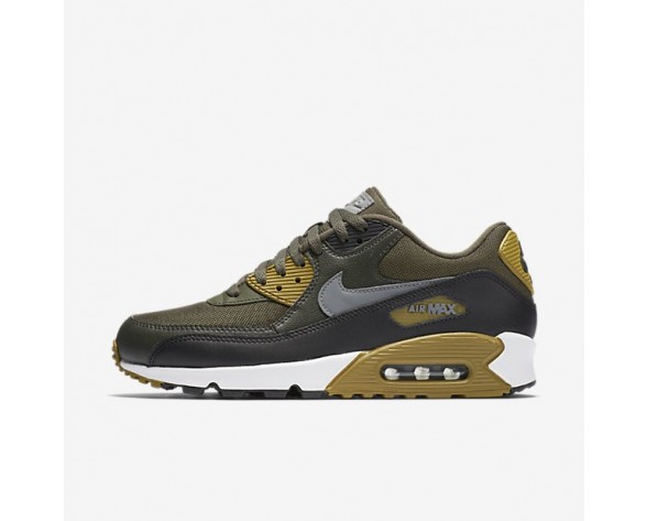 Nike Air Max 90 Essential Herren Schuhe Cargo Khaki/Schwarz/Sequoia/Kaltes Grau 537384-307