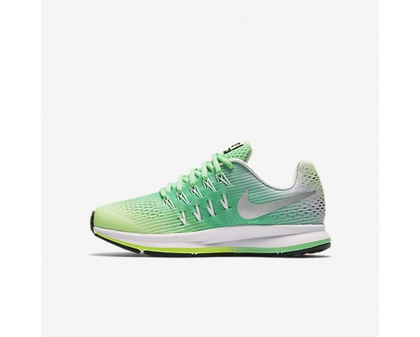 Nike Air Zoom Pegasus 33 Damen Schuhe Ghost Grün/Electro Grün/Reines Platin/Metallic Silber 834317-301