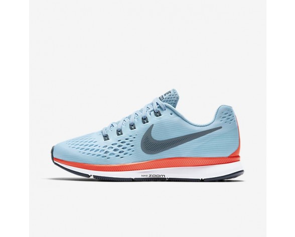 Nike Air Zoom Pegasus 34 Herren Laufschuhe Ice Blau/Bright Crimson/Weiß 880555-404