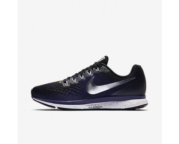 Nike Air Zoom Pegasus 34 Damen Laufschuhe Schwarz/Ink/Provence Violett/Metallic Silber 880560-015