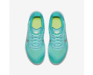 Nike Free RN 2017 Damen Laufschuhe Aurora/Clear Jade/Volt/Metallic Silber 904258-300