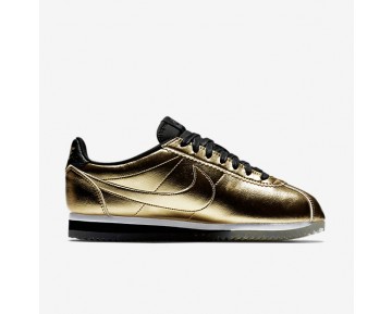 Nike Classic Cortez Leather SE Damen Schuhe Metallic Gold/Weiß/Schwarz 902854-700