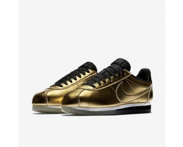 Nike Classic Cortez Leather SE Damen Schuhe Metallic Gold/Weiß/Schwarz 902854-700