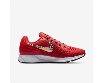 Nike Air Zoom Pegasus 34 Mo Farah Damen Laufschuhe Bright Crimson/Schwarz/University Rot/Metallic Gold AA3776-607
