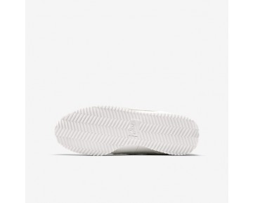 Nike Cortez Basic Leather Damen Summit Weiß/Schwarz/Metallic Silber AA3043-100